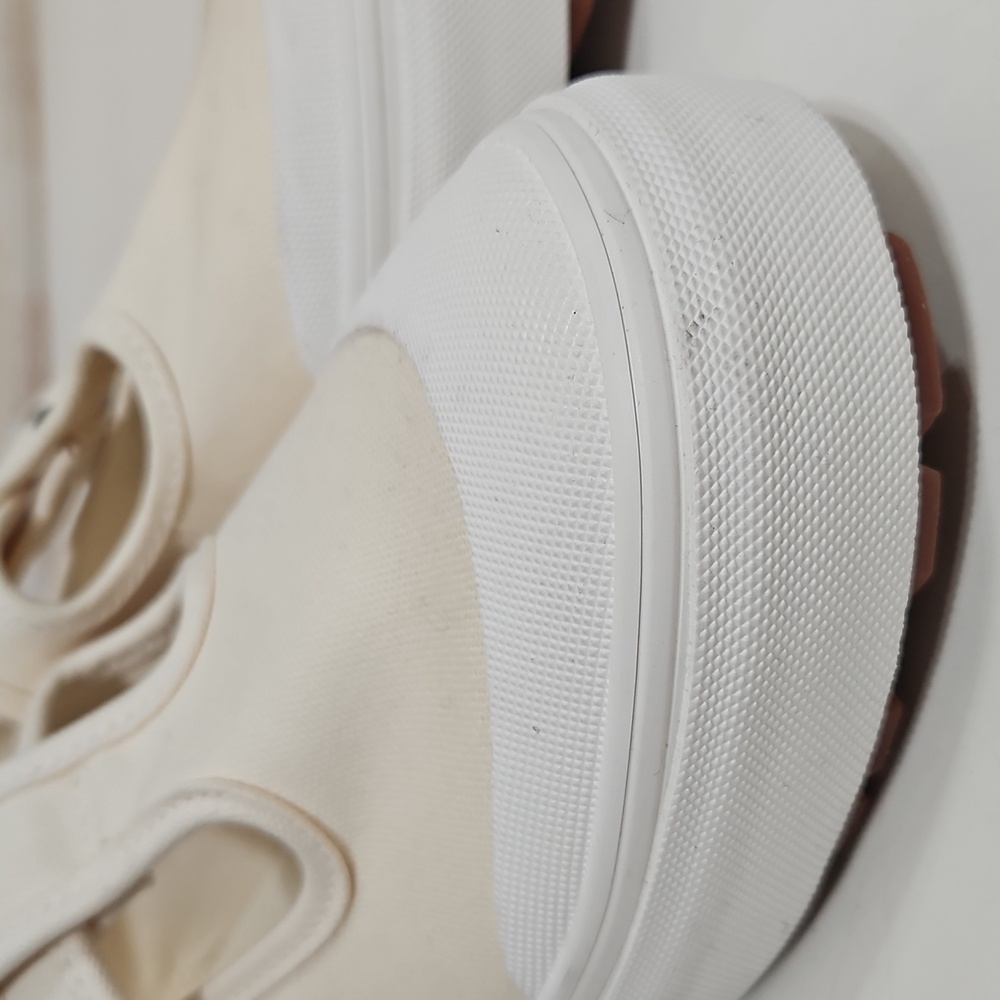 Vans Cream Canvas Slip-On Mary Jane Style 93 Shoe Sneaker 8.5 - Picture 13 of 13